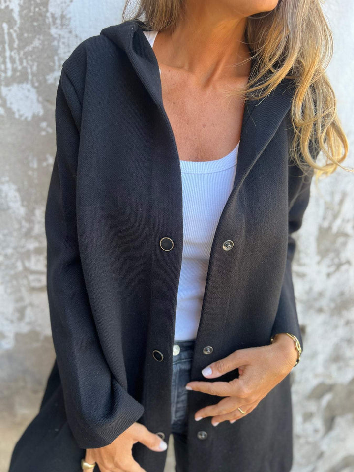 Élise™ coat with buttons - Elegance and Style in One!