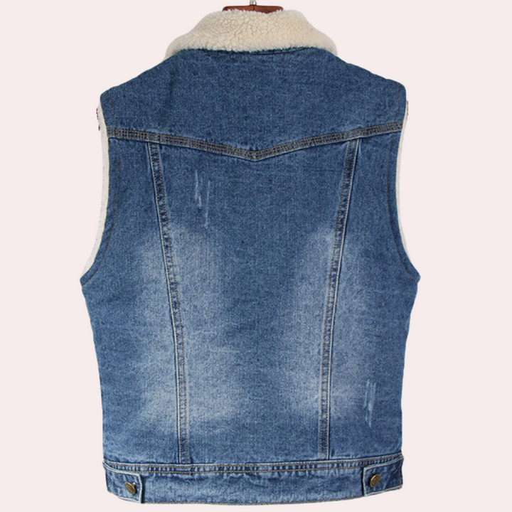 Stylish and elegant denim cardigan for women - CLAIRE