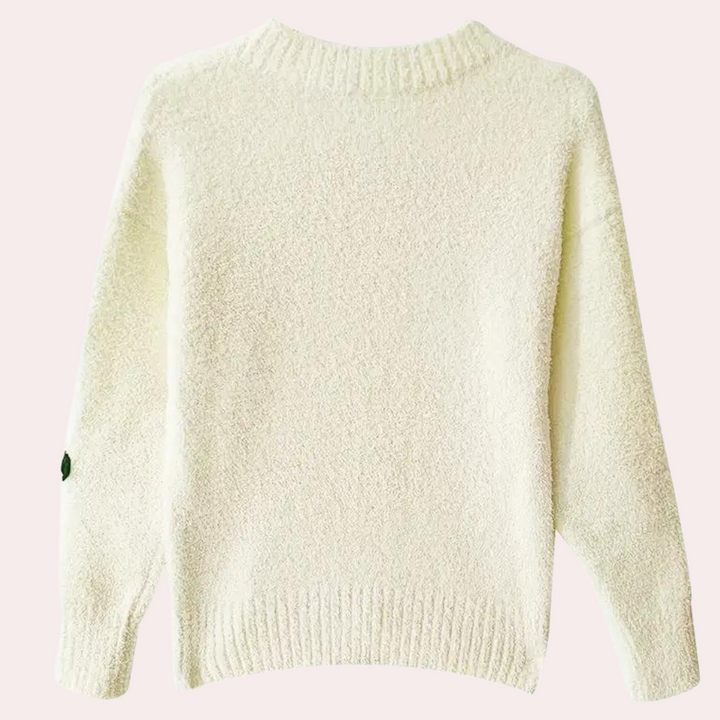 Stylish BRENDA women's jumper with floral pattern