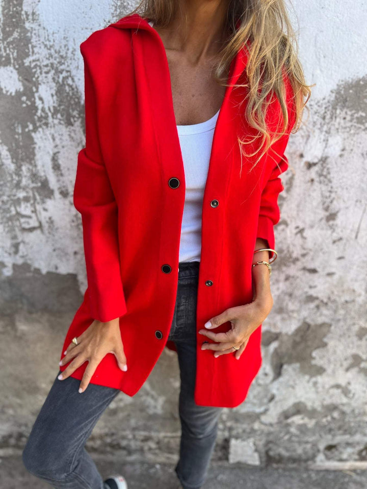 Élise™ coat with buttons - Elegance and Style in One!