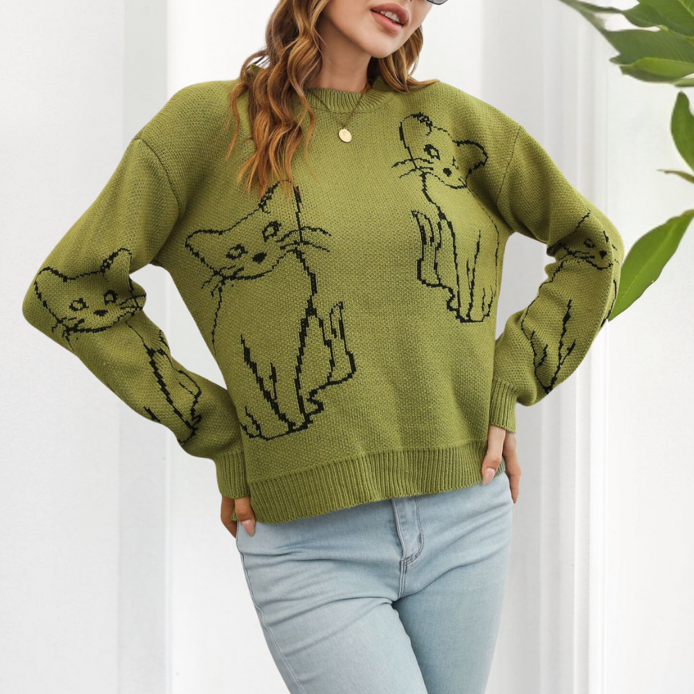 Elegant women's AYDA jumper in luxurious premium materials