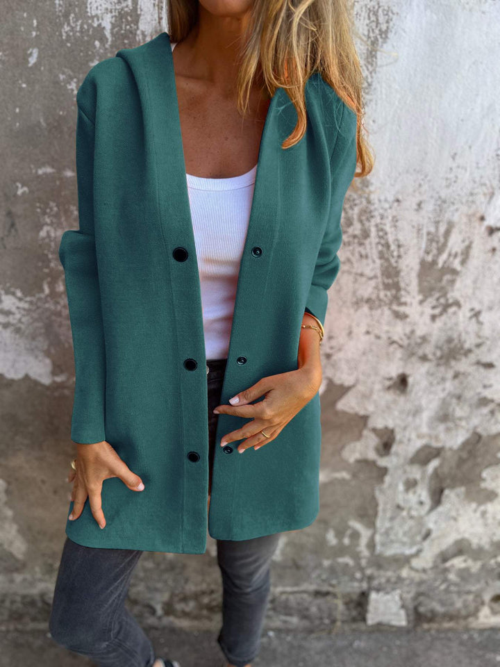 Élise™ coat with buttons - Elegance and Style in One!