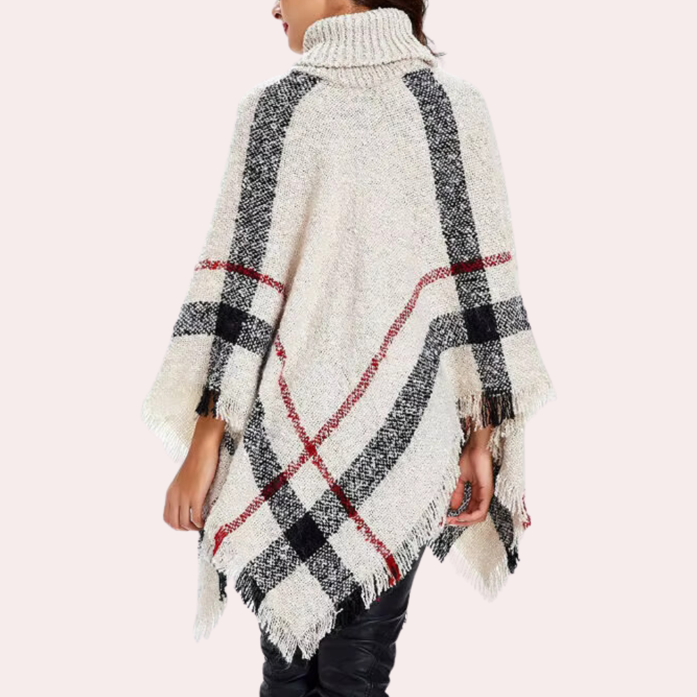 Stylish knitted women's poncho - choose fashion at the highest level!
