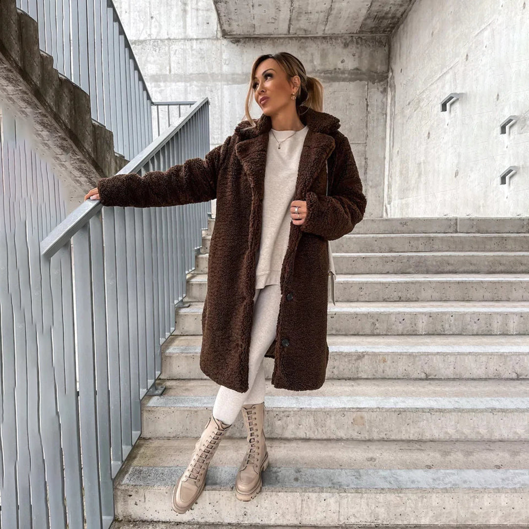 Phenomenal long jacket for women Aurora - a combination of elegance and style in every detail