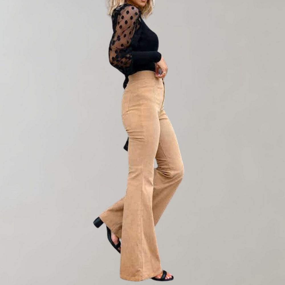 Abel - Elegant corduroy trousers with a flared cut!