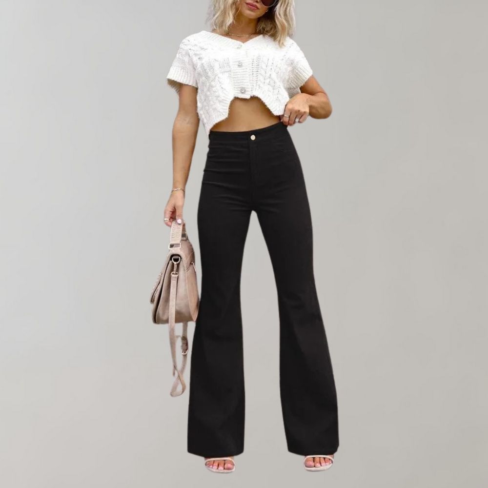 Abel - Elegant corduroy trousers with a flared cut!