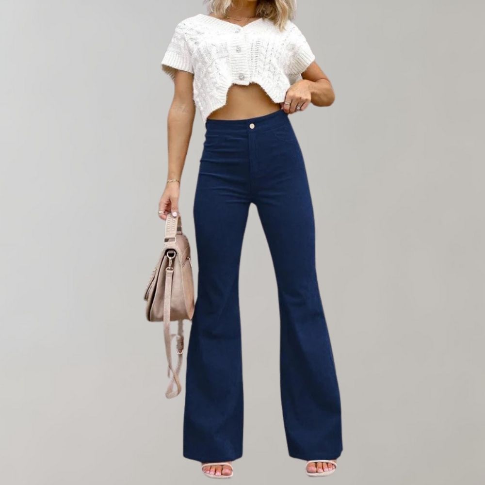 Abel - Elegant corduroy trousers with a flared cut!
