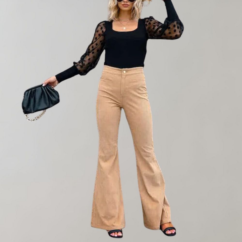 Abel - Elegant corduroy trousers with a flared cut!