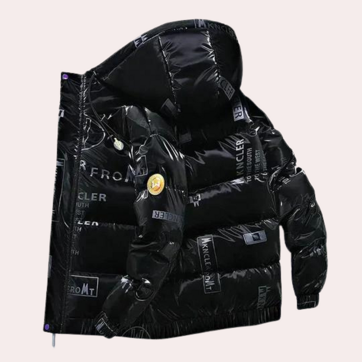 Alfred - Stylish men's winter coat with adjustable hood for a smart look