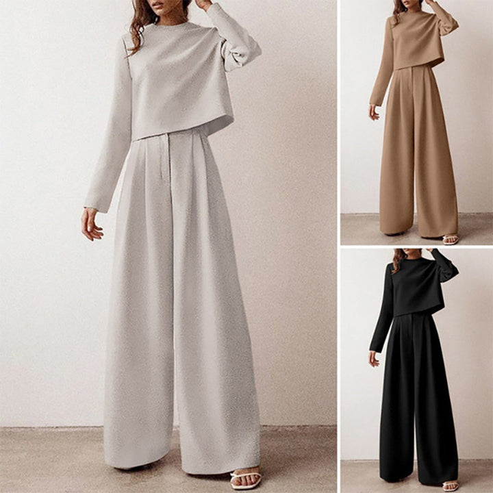 KAMIYAH - Stylish palazzo set with two legs, combining elegance and comfort for everyday wear