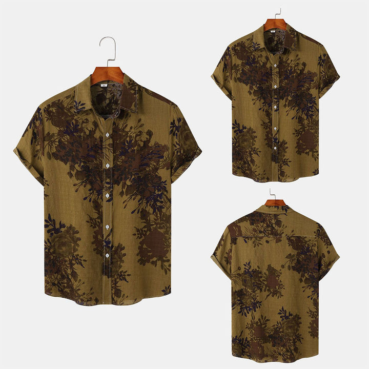 EASTON men's shirt with luxurious floral pattern