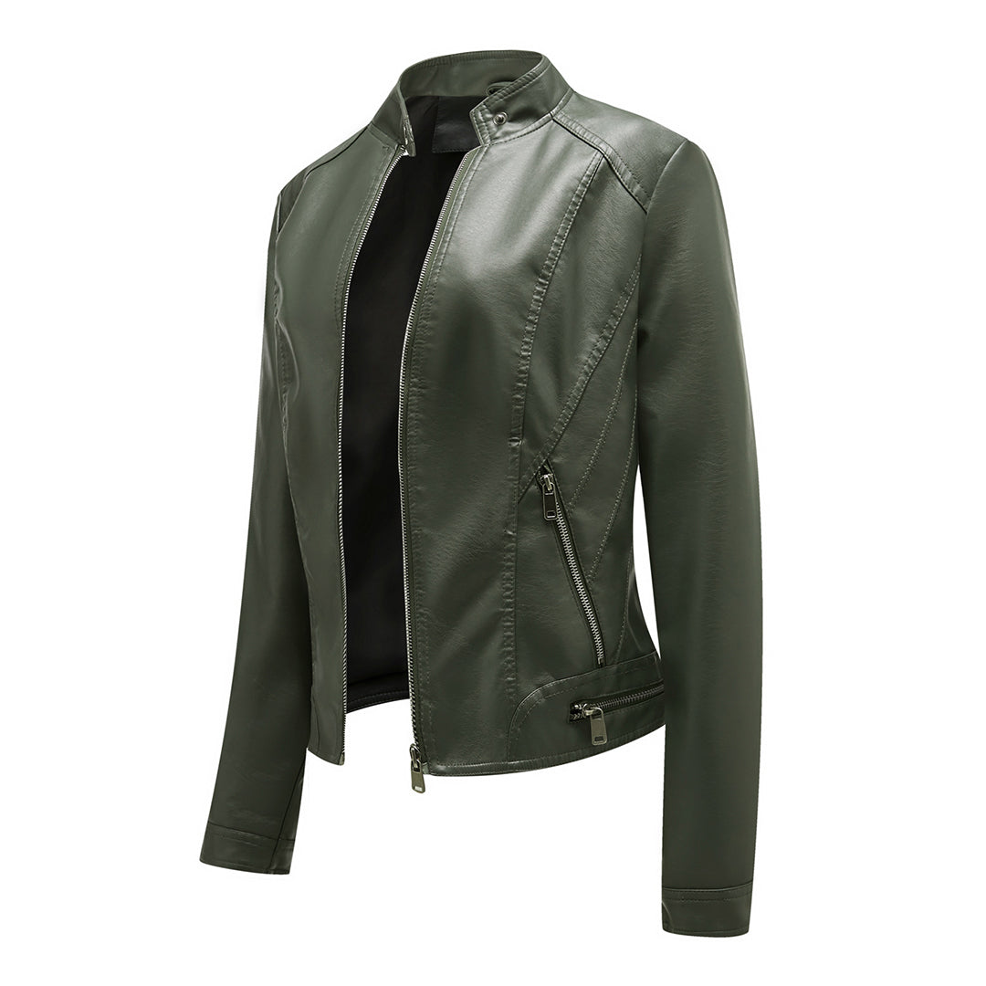 The classic SLAVKA leather jacket: an enduring elegance that will highlight your unique style