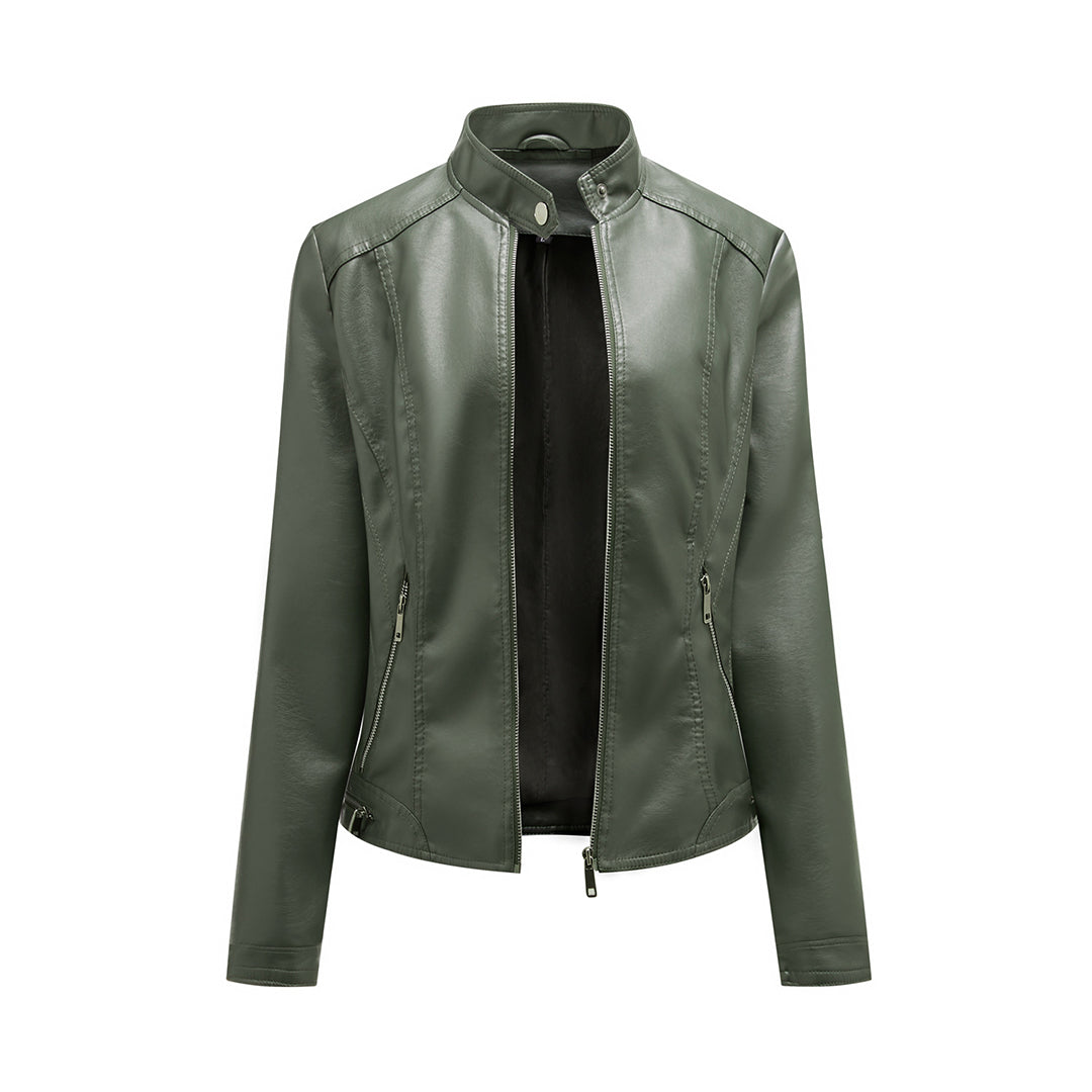 The classic SLAVKA leather jacket: an enduring elegance that will highlight your unique style