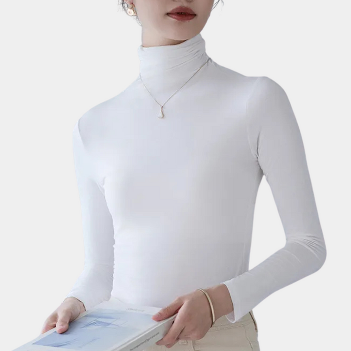 KAHNAY - Stylish turtleneck shirt for elegant women