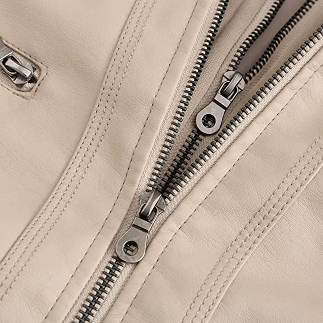 Stylish leather jacket for women - BARBARA