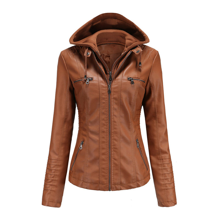 Stylish leather jacket for women - BARBARA