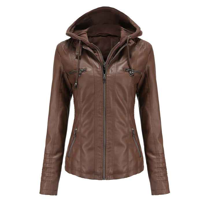 Stylish leather jacket for women - BARBARA
