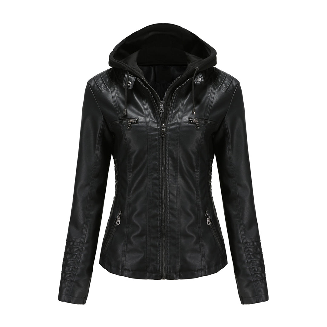 Stylish leather jacket for women - BARBARA