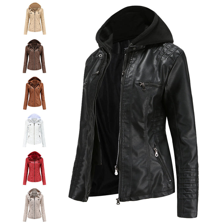 Stylish leather jacket for women - BARBARA