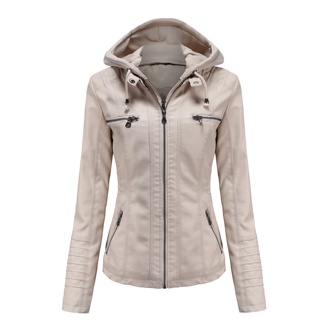 Stylish leather jacket for women - BARBARA