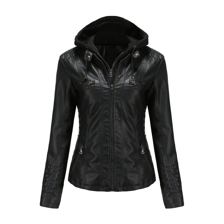 Stylish leather jacket for women - BARBARA