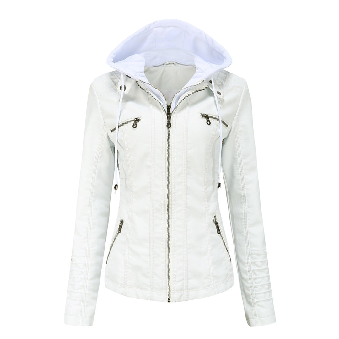Stylish leather jacket for women - BARBARA