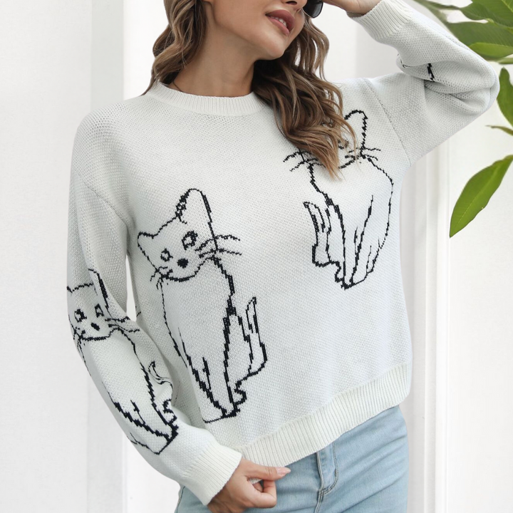 Elegant women's AYDA jumper in luxurious premium materials