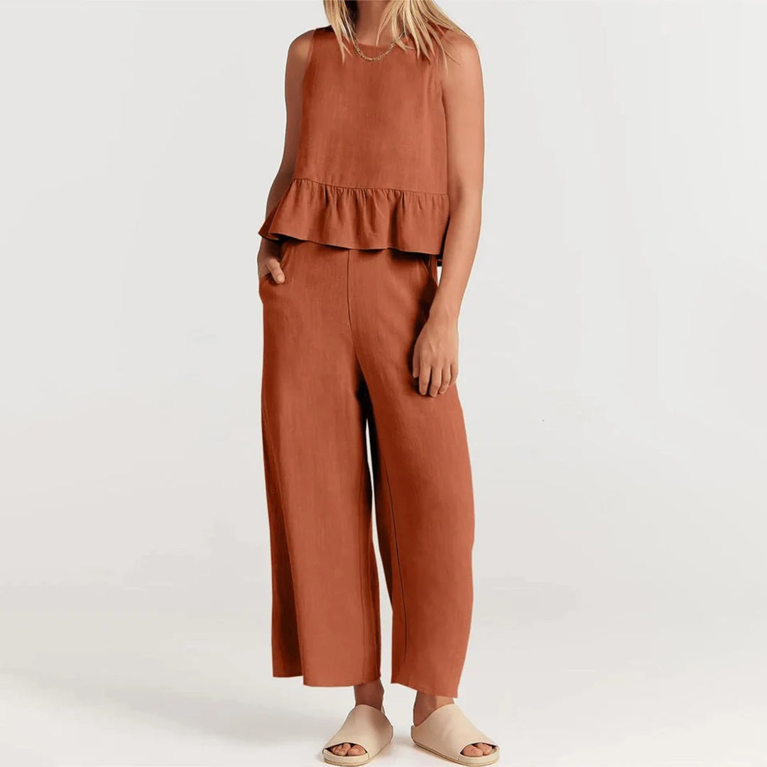 ALINA - Elegant two-piece summer set for sophisticated style