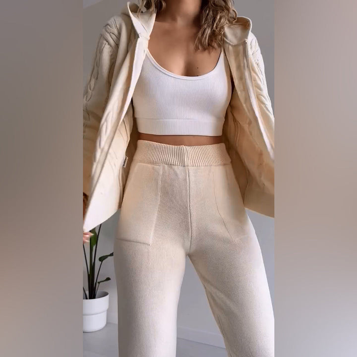 Stylish and elegant set: fashionable jacket and trousers MANAHIL