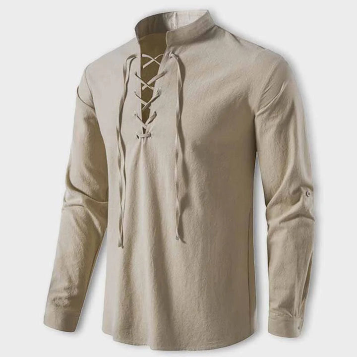 LASZLO V-neck Shirt - Classic Elegance and Refinement for Every Occasion