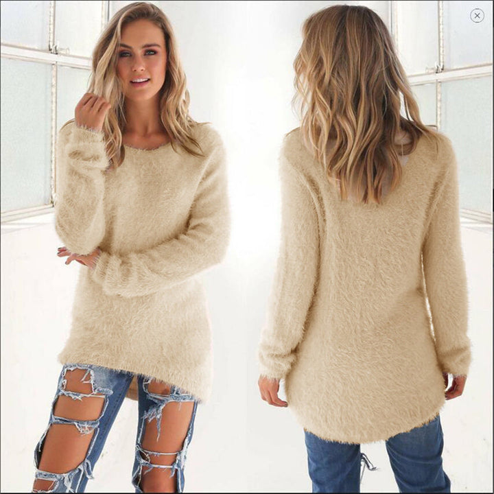 Stylish casual sweatshirt AMELIA in luxury fleece