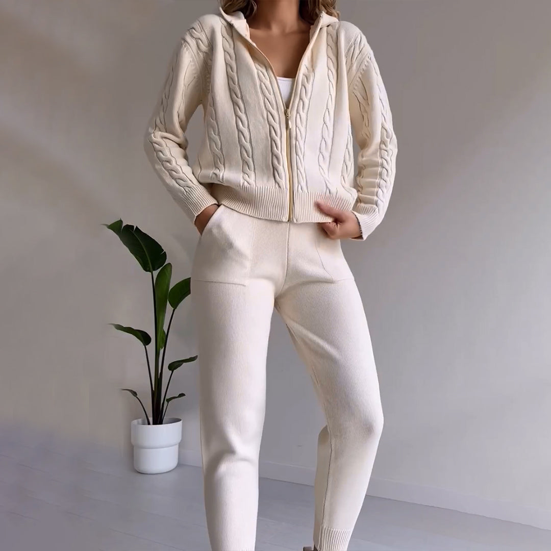 Stylish and elegant set: fashionable jacket and trousers MANAHIL