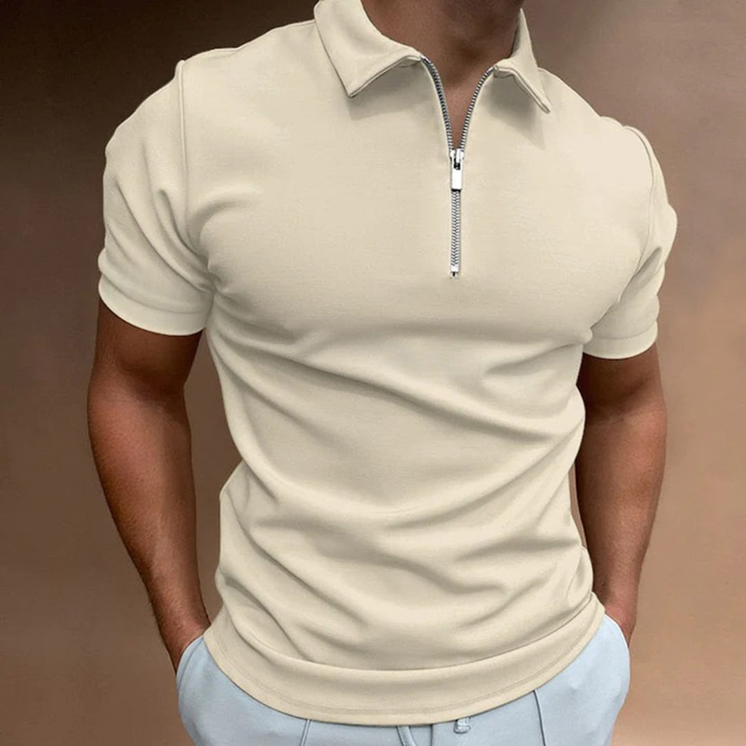 Elegant men's polo from the ADORJAN brand