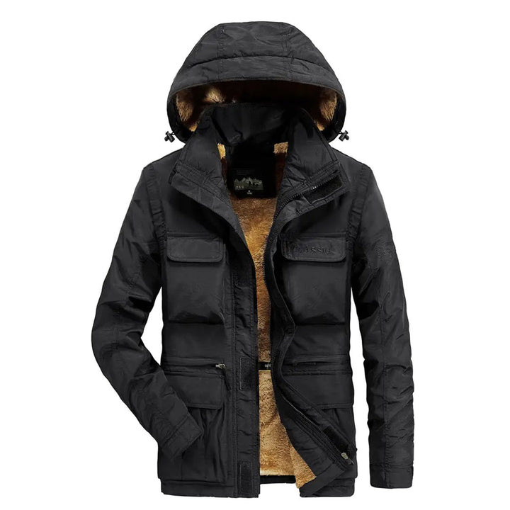 Elegant FRANCIS men's winter coat with detachable hood - the perfect combination of comfort and style!