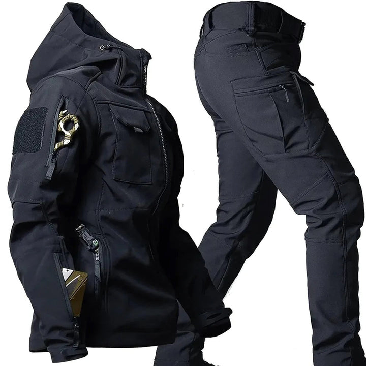 Fashionable LOUIS set - elegant hooded jacket and practical cargo trousers