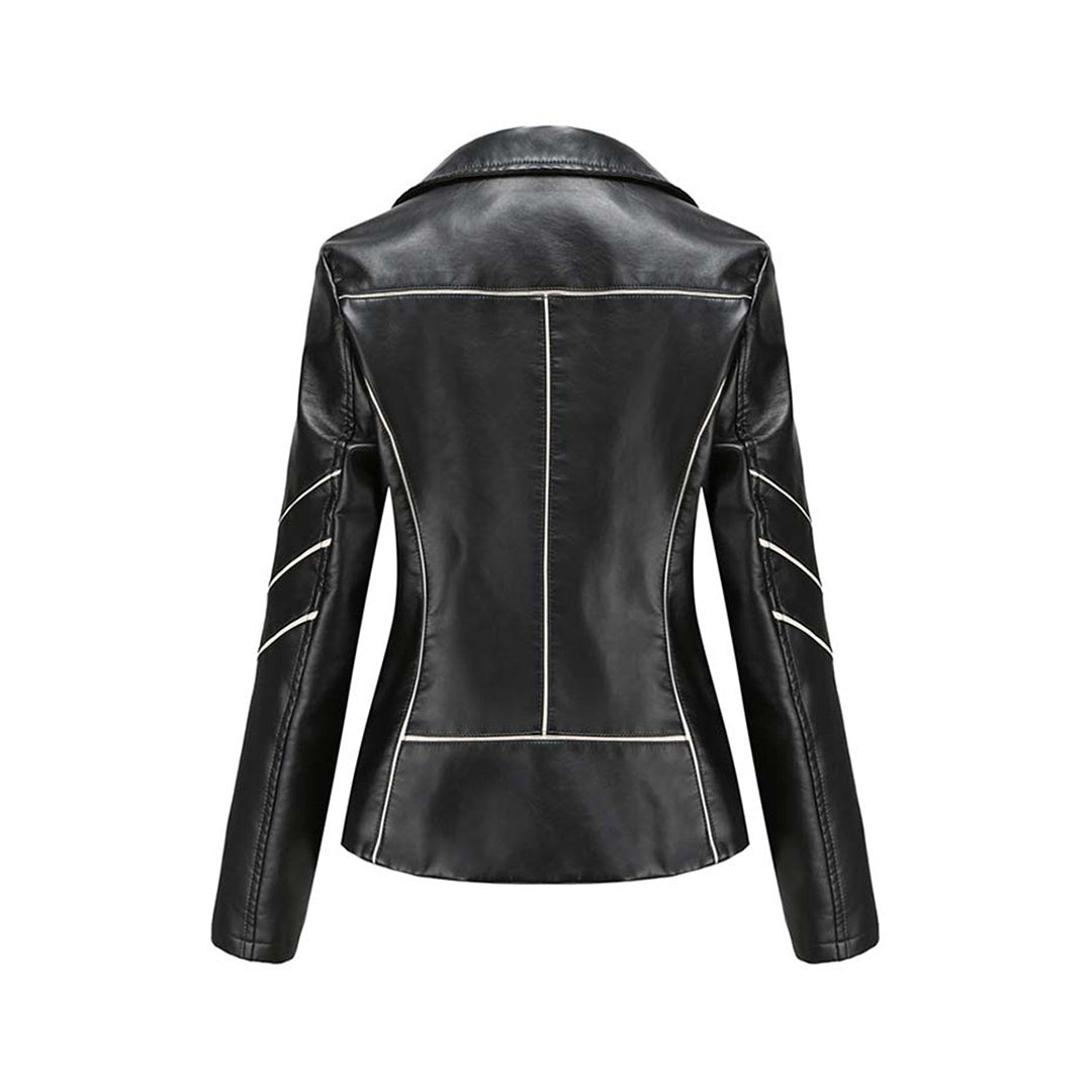 HANNIE - Luxury leather jacket in a classic, timeless style