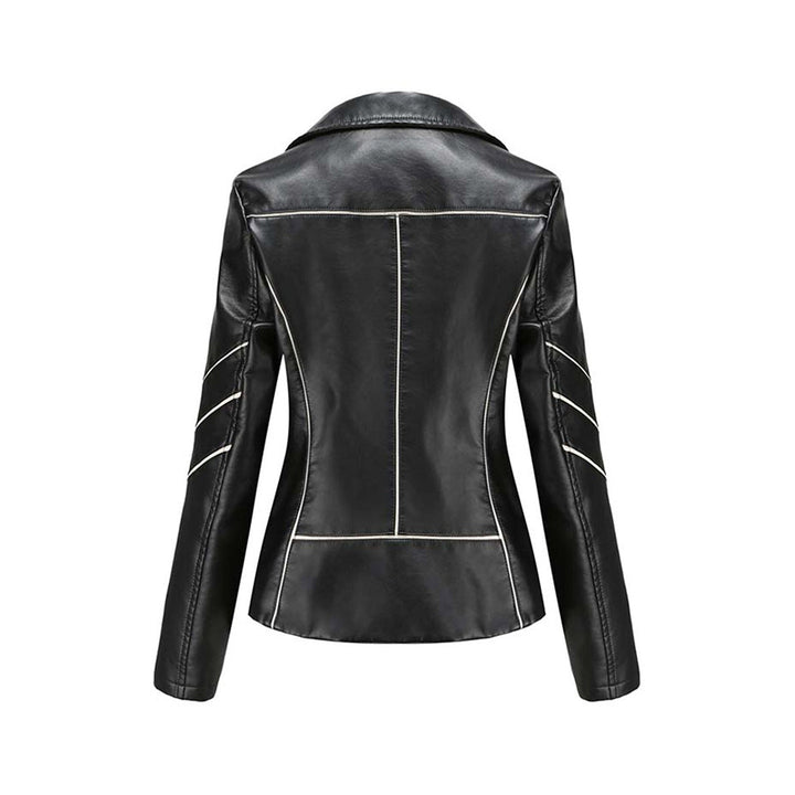 HANNIE - Luxury leather jacket in a classic, timeless style