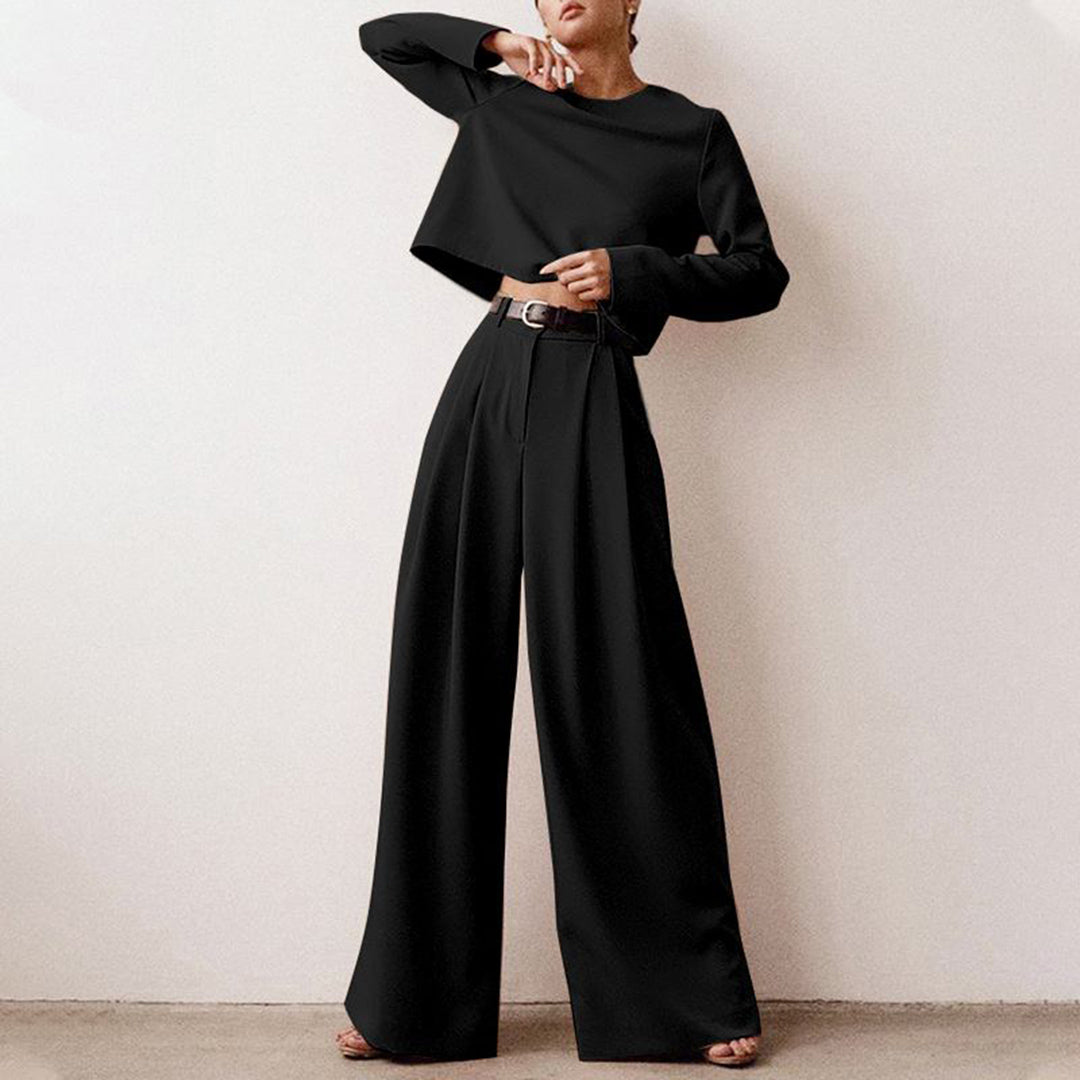 KAMIYAH - Stylish palazzo set with two legs, combining elegance and comfort for everyday wear