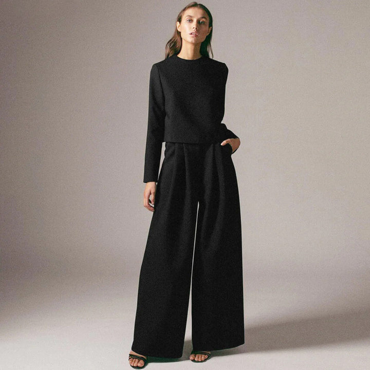 KAMIYAH - Stylish palazzo set with two legs, combining elegance and comfort for everyday wear