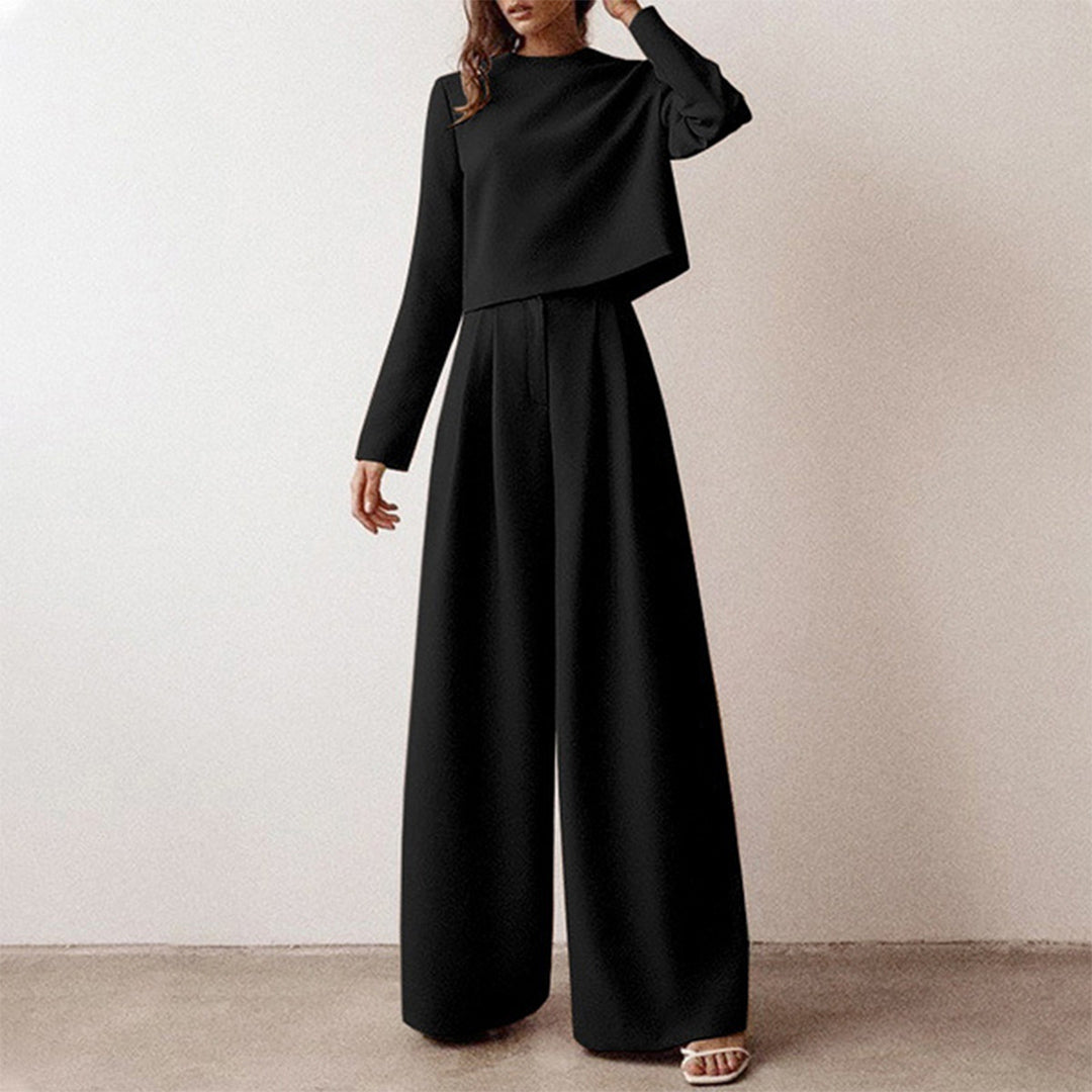 KAMIYAH - Stylish palazzo set with two legs, combining elegance and comfort for everyday wear