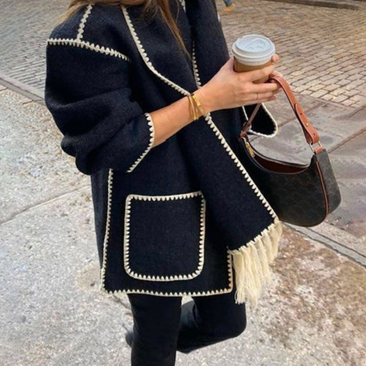 Elegant LATRICE winter coat with stylish matching scarf