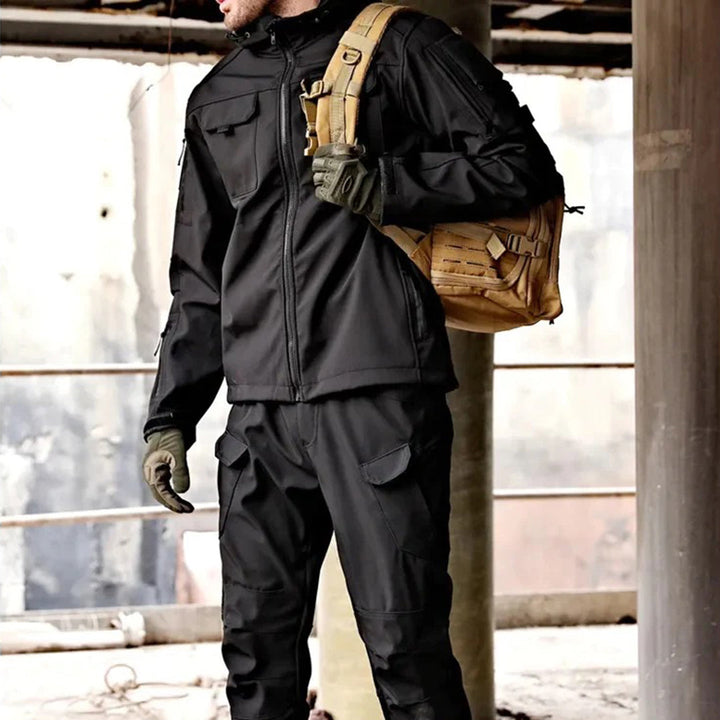 Fashionable LOUIS set - elegant hooded jacket and practical cargo trousers