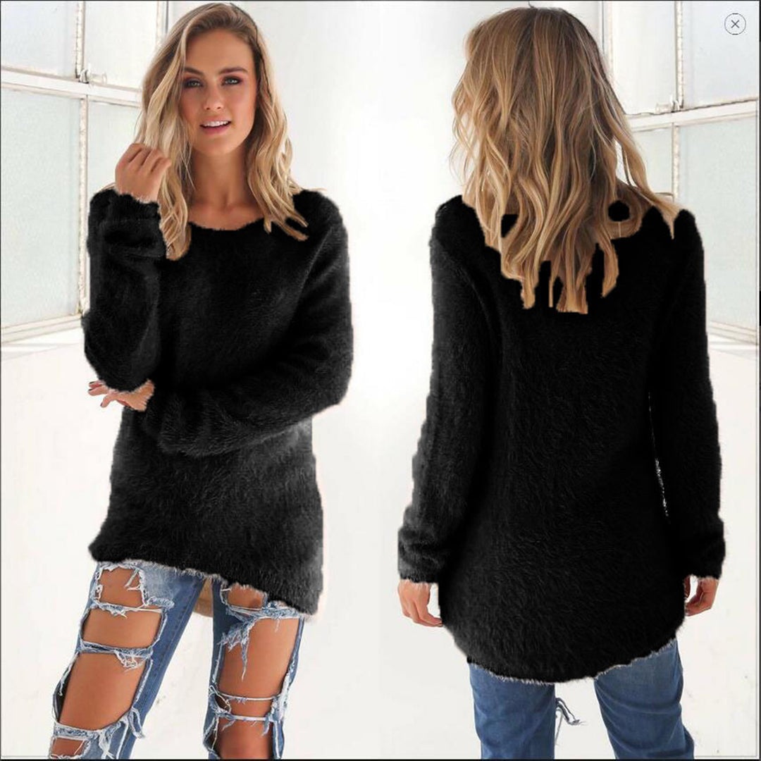 Stylish casual sweatshirt AMELIA in luxury fleece