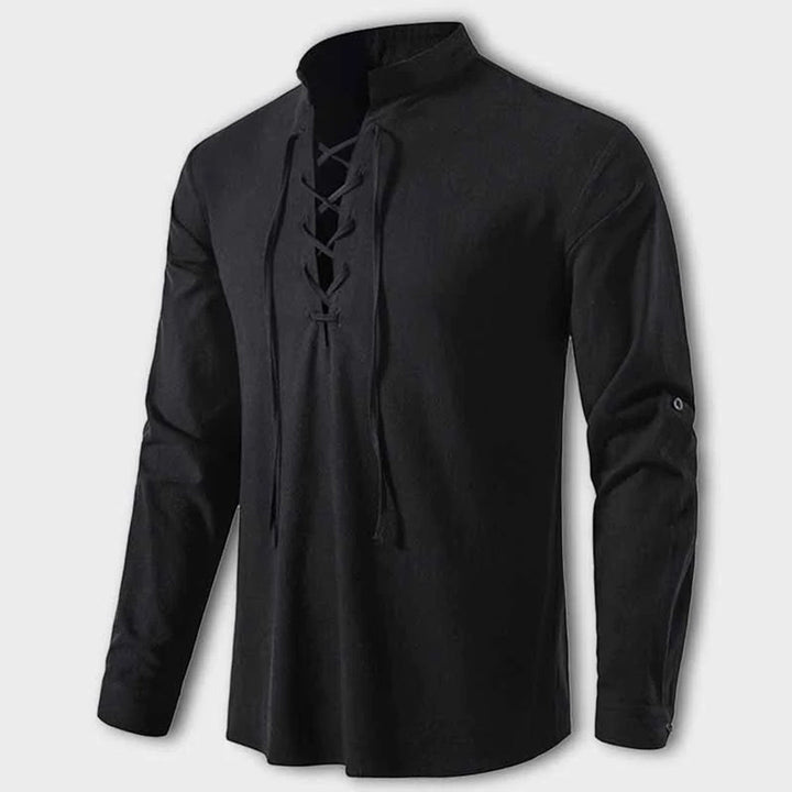 LASZLO V-neck Shirt - Classic Elegance and Refinement for Every Occasion