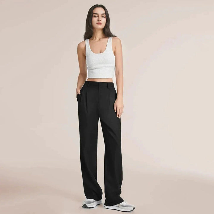 CELINA - Stylish high-waisted trousers with a perfect fit