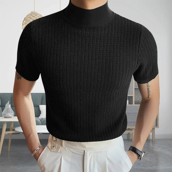 Stylish ENZO Slim ribbed shirt for modern men