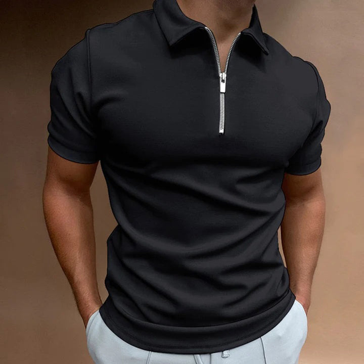 Elegant men's polo from the ADORJAN brand