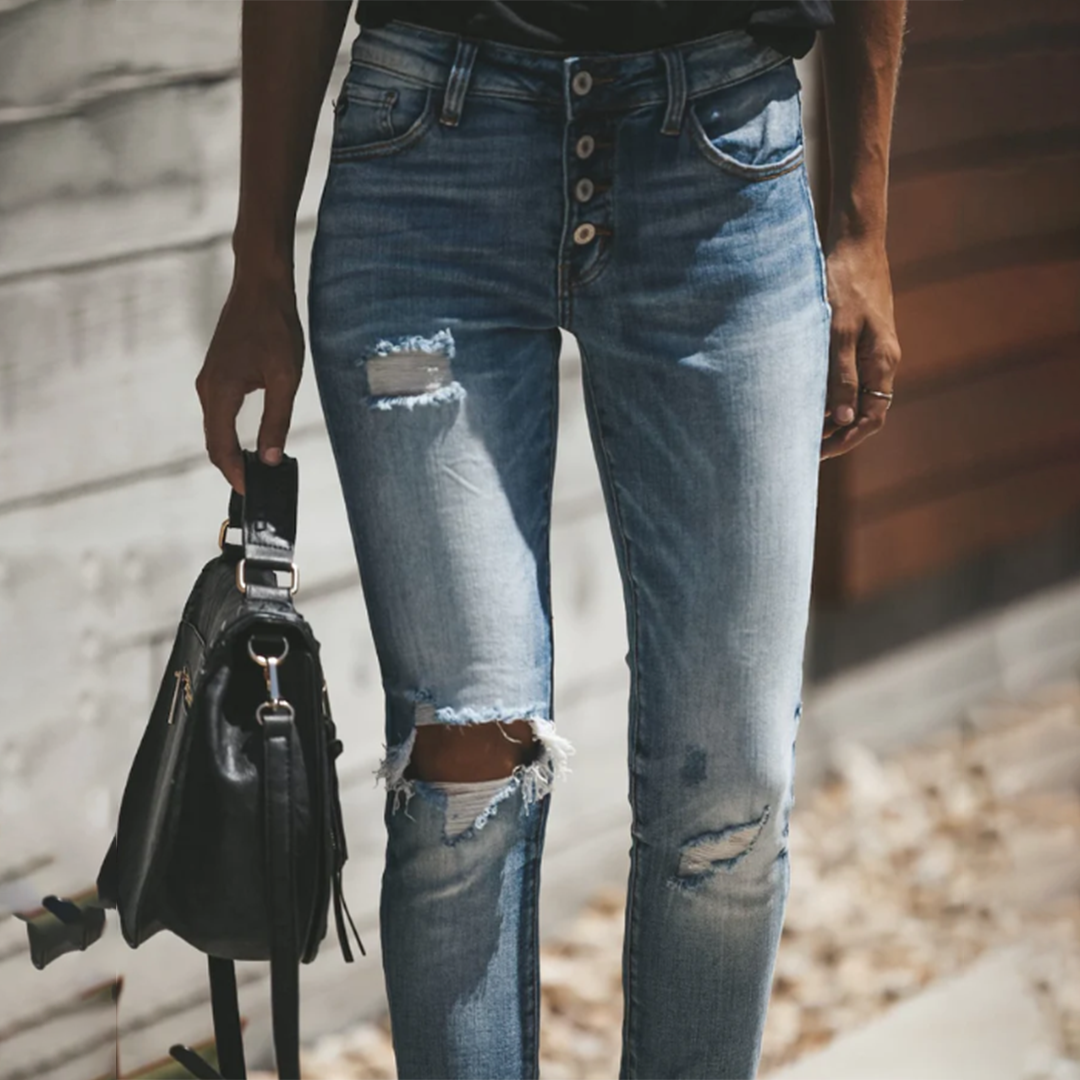Fashionable ripped jeans for women - LISELOTTE
