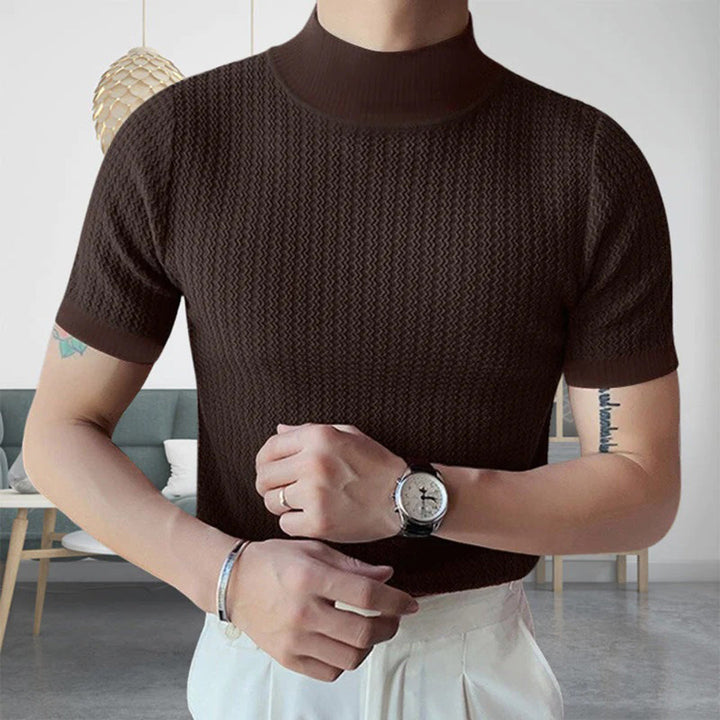 Stylish ENZO Slim ribbed shirt for modern men