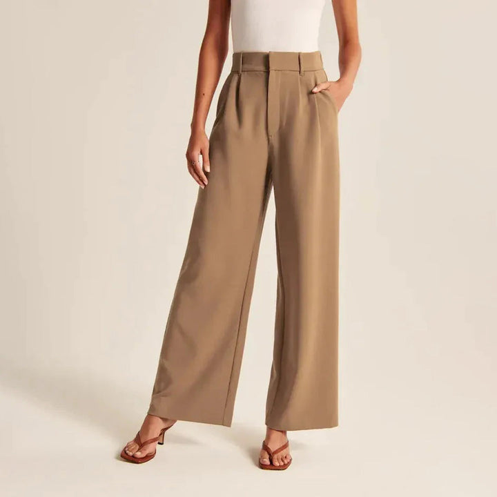 CELINA - Stylish high-waisted trousers with a perfect fit